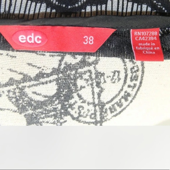 Esprit Women’s Lace Fit Flare Tiered Ruffle Dress Black Cotton Sz EU 38 - Picture 6 of 14